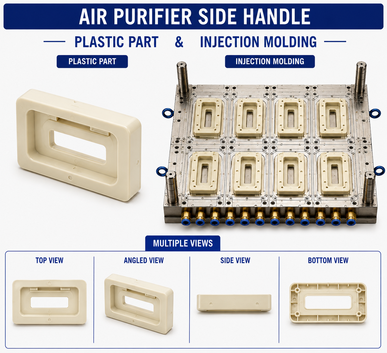 Air Purifier Plastic Side Handle Mould and Moulding Service